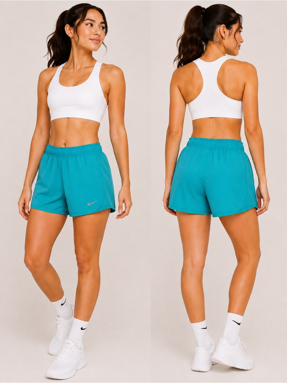 Nike Tempo Dri-Fit Women's Turquoise Athletic Shorts NWT
